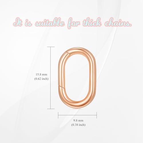 14K Gold Jewelry Clasp Necklace Extender Clasp Bracelet Extension Connector for DIY Necklace Bracelet Anklet Jewelry Making (Style 3-Rose) - size: Style 3-Rose
