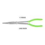 OEMTOOLS 22621 Needle Nose Pliers 11 Inch, Long Needle Nose Pliers, Rust Resistant, Heat-Treated Steel Construction, Automotive, Construction, and Jewelry Making Tools - style: 11 inch long nose pliers