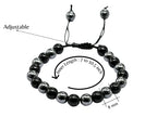 Amazing Gemstone Bracelet for Lymphatic Drainage - Black Obsidian Hematite Bracelet Set for Men Women Healing Calming Anxiety Stress Relief Gifts Pulseras Para Hombres Mujer Stocking Stuffers - color: Lymphatic Drainage