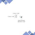 uxcell 1400Pcs Glass Bugle Beads, 1.5x1.5mm Tube Mini Loose Glass Seed Spacer Bead for DIY Earrings Necklaces Bracelets Jewelry Making (Electroplating White K) - color: Electroplating White K, size: 1.5x1.5mm