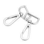9 Pcs D Ring Swivel Lobster Claw Clasp Push Gate Snap Hooks Trigger Clips for DIY Crafts Keychain Purse Handbag Making,1 Inch Silver - color: 1" Silver 9pcs, size: 1"