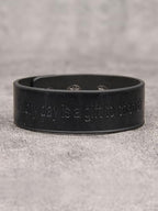 GelConnie Leather Cuff Bracelet Punk Braided Bracelets Rock Leather Wristbands Faux Mens Leather Bracelet Gothic Viking Bangle Adjustable Wrap Bracelet for Women,Men - color: Black Leather Wrist Bands