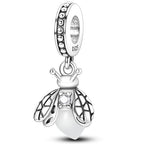 925 sterling silver bracelet necklace pendant, women's jewelry gift, dream catcher net bead pendant, suitable for original bracelets, parties, birthday jewelry gifts - color: KJC053