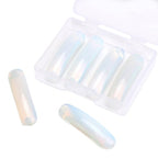 BEADIA Curved Opal Stone Beads 36x10mm 4pcs for DIY Bracelet Jewelry Making - color: Opal