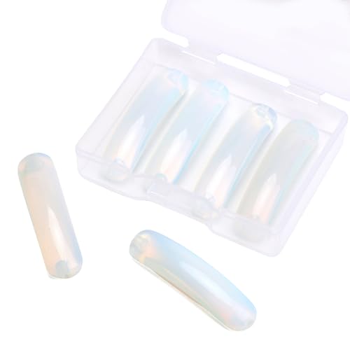 BEADIA Curved Opal Stone Beads 36x10mm 4pcs for DIY Bracelet Jewelry Making - color: Opal