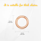 14K Gold Jewelry Clasp Necklace Extender Clasp Bracelet Extension Connector for DIY Necklace Bracelet Anklet Jewelry Making (Style 4-Rose) - size: Style 4-Rose