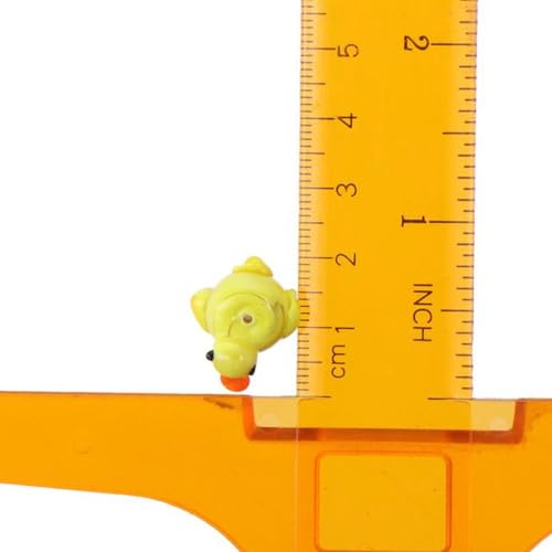 10 Pcs Duck Lampwork Beads Pendants 15X15mm Cartoon Animal Loose Beads for Necklace Bracelet DIY Jewelry Making