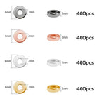 ZSFLZS 1200pcs 6mm Flat Round Spacer Beads for Bracelets Making, Heishi Polymer Flat Disc Spacer Bead for Jewelry Making, Spacer Beads for Bracelets Clay Beads for Jewelry Making - size: 1200pcs(Disc spacer)