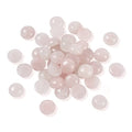 Crafans 50Pcs 10mm Round Gemstone Cabochons, Half Round Natural Rose Quartz Cabochons Dome Gemstone Beads No Hole Healing Power Stone Flat Back Chakra Crystal Beads for Jewelry Making - color: Rose Quartz, size: 10mm