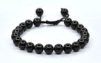 Amazing Gemstone Black Tourmaline Bracelet for Women Men's Gifts - Protection Healing Crystal Bracelet - 8mm Gemstone Beaded Adjustable Bracelet Pulseras Para Hombres Mujer Stocking Stuffers - color: Black Tourmaline