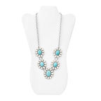 MOOCA White Faux Leather MDF Wood Jewelry and Necklace Easel Display Stand, Set of 12 - color: White Faux Leather, 12 pcs