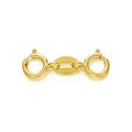 14K Yellow Gold Jewelry Clasp Necklace Extender, Double Lobster Clasp Bracelet Extension Connector for DIY Necklace Bracelet Anklet Jewelry Making, 14K Gold Double Spring Clasp (Style 2) - style: Style 2
