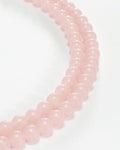 8mm Glass Beads 46PCS Glass Beads for Jewelry Making Charm Round Loose Bead for Bracelet Making Kit (Pink Glass) - color: Pink Glass