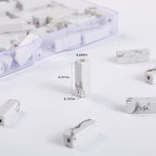 Natural White Turquoise Rectangle Tube Beads 4x13mm 38cm/str Loose Semi Gemstone Stone Beads for Making Bracelets Necklace Earrings - color: White Turquoise, size: 4x13mm Rectangle