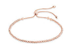 Miabella 925 Sterling Silver or 18K Gold Plated Diamond-Cut Adjustable Bolo 2.5mm Bead Ball Bracelet for Women, Made in Italy - color: rose-gold-plated-silver