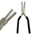 Medium Loop Wire Wrapping Pliers 7mm & 9mm, Round Nose, with PVC Non-Slip Handle | Stainless Steel Jewelry Loop and Hoop Making Pliers | Loop Connector, Bail, Hooks