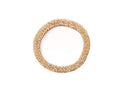 Wigspedia Crochet Glass Seed Bead Nepal Boho Bracelet - Single Piece Solid - color: Champagne