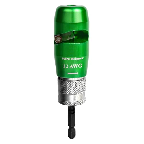 ANGELSWORD 12 AWG Wire Stripper for Drill, Wire Stripping Tool, Professional Electrician Tool, The Perfect Companion for Power Drill - size: 12 AWG