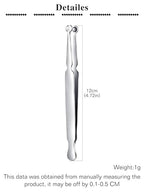 QWALIT Piercing Taper Threadless Insertion Tool - Titanium Labret Pin 16g, 18g, 20g - color: Silver Jewelry Clamps