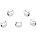 20pcs I Have Dreams Large Hole Loose Beads (4.5mm Hole) Antique Silver Metal Spacer for DIY Craft Jewelry Making MEC-C4 - size: Dream Bead