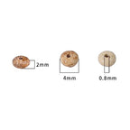 BEADIA Natural Brown Picture Disk Stone Beads 4x2mm 160pcs Rondelle Loose Semi Gemstone Beads for Jewelry Making Design - color: Brown Picture