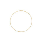 Amazon Essentials 14k Gold or Sterling Silver Plated Figaro Chain Necklace - color: Yellow Gold, size: 16", style: 2 mm