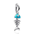 S925 Bead Dangle Charms for Bracelets Necklaces, Compatible with Pandora, Jewelry Making - style: Fishbone Charms
