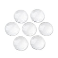 Craftdady 200Pcs Transparent Clear Glass Cabochons 17.5-18mm Flat Back Half Round Dome Tiles for Photo Pendant Jewelry Craft Making - color: Transparent Clear, size: 18mm Round