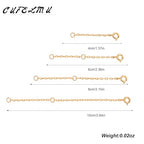 4pcs Gold Extension Chain Set for Women for Necklace, Anklet Waist, Bracelet, Extension Chain, Layering Extension for Jewelry Making - color: gold C