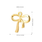 TEHAUX 100pcs Gold Bow Charms for Jewelry Making, Cute Mini Bowknot Charms for DIY Earrings Bracelets Necklaces and Crafts, Craft Gold Bows Christmas Valentine's Day Gift for Her