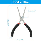 14.5cm/5.7" Extra Long Needle Nose Pliers, Precision Wire Plier Repair Tool, Flush Cutting Pliers, Stripper Hand Jewellery Making Tool - style: Long Needle Nose Pliers