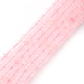 Faceted 4x6mm Natural Rose Quartz Stone Rondelle Spacer Gemstone Beads Loose Semi Gemstone Beads for Jewelry Making - color: Rose Quartz