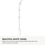 Tasbih Premium Muslim Prayer Beads Made with Natural Stone Beads for Daily Misbaha and Meditation (4mm (99 Beads), Jade, Milky) - color: Jade, Milky, size: 4mm (99 Beads)