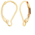 Beebeecraft 1 Box 20Pcs Leverback Earring Findings 24K Gold Plated Brass Earring Hooks Clasp 16.5x10mm Ear Wire Clip with 20Pcs Open Jump Rings for DIY Jewelry Making - color: 20Pcs 24K Gold Plated 304 Stainless Steel #3