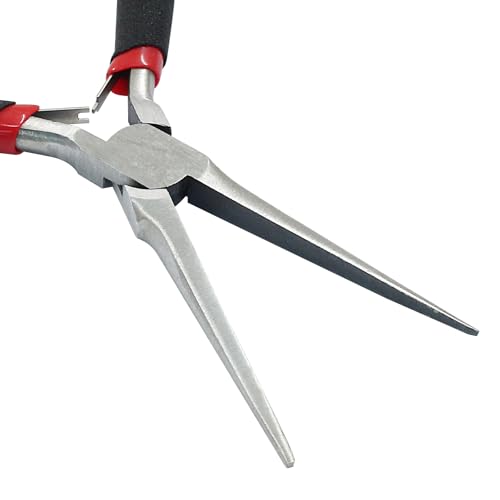 14.5cm/5.7" Extra Long Needle Nose Pliers, Precision Wire Plier Repair Tool, Flush Cutting Pliers, Stripper Hand Jewellery Making Tool - style: Long Needle Nose Pliers