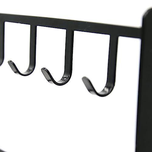 LXZ 1 PC Tabletop Hook Rack – Jewelry Stand Holder – Black Hangers for Necklaces Keys Brace laces Ear Rings - color: Black