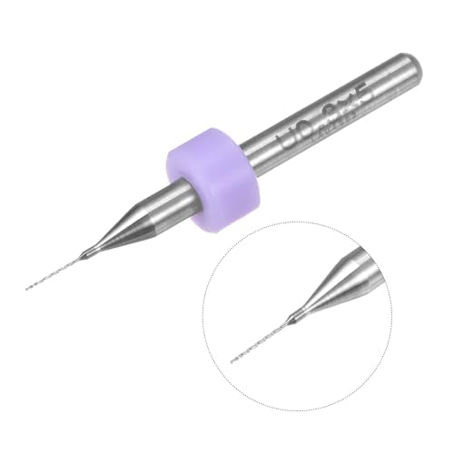 uxcell PCB Drill Bits 0.3mm Tungsten Carbide Rotary Tool Jewelry CNC Engraving Print Circuit Board Micro Drill Bits 1/8 Inch Shank 30 Pcs - color: Purple, size: 0.3mm