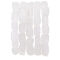 Natural Large White Crystal Cube Stone Beads 8x11mm 38cm/str Loose Semi Gemstone Stone Square Beads for Making Bracelets Necklace - color: White Crystal