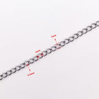 INSPIRELLE 30 Foot Stainless Steel Curb Chains 3mm Tarnish Resistant Extender Chain for Bracelet Necklace Jewelry Making - color: Natural Color - 30 Foot