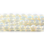 47Pcs 8mm Natural White Synthetic Opal Stone Round Beads Loose Beads Wholesale for Jewelry Making - color: White Opal, size: 8mm
