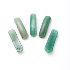 5PCS Natural Green Aventurine Stone Rectangle Curved Beads Gemstone Pendants Connectors for DIY Bracelet Neclace Jewelry Making - color: Green Aventurine