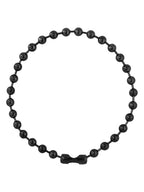 Sacina Y2k Aesthetic Emo Beaded Ball Chain Necklace, Gothic Punk Grunge Necklace, Christmas Jewelry Gift - color: Black, size: 20 in