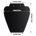 12 PCS Black Velvet Necklace Display,Jewelry Display for Selling and Shows | Foldable Necklace Easel Stand, Soft Velvet, Easy to Assemble