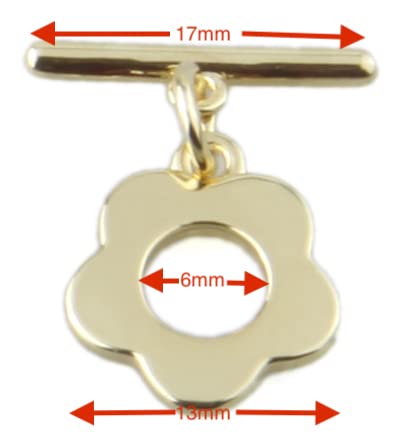 1Box 20 Sets Mixed 5 Styles 14K Real Gold Filled OT Toggle Clasps OT End Clasps Connectors Bar for Bracelet Necklace Jewelry Making (Style1)
