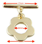 1Box 20 Sets Mixed 5 Styles 14K Real Gold Filled OT Toggle Clasps OT End Clasps Connectors Bar for Bracelet Necklace Jewelry Making (Style1)
