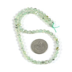 Prehnite 6mm Gemstone Triangle Faceted Round Loose Beads Strand 15.5" DIY Jewelry Making - color: Prehnite