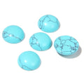 20pcs 4mm Natural Stone No Hole Turquoise Semicircle Smooth Cabochons Beads Healing Chakra Crystal Stone Bead for Jewelry Making Rings Earrings Necklace Bracelet DIY Crafts - color: Turquoise, size: 4mm