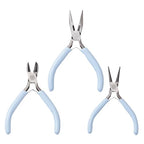 Pliers for Jewelry Making, Jewelry Pliers Set Includes Needle Nose Pliers, Round Nose Plier and Wire Cutters, Jewelry Making Tools for Jewelry Repair, Wire Wrapping, Beading and Crafts - color: Light Sky Blue