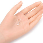 50pcs Adabele Authentic 925 Sterling Silver Hypoallergenic Seamless 3mm (0.12 Inch) Small Tiny Round Loose Beads Spacer for DIY Craft Jewelry Making SS142 - color: Sterling silver, size: 3mm (0.12") - 50pcs