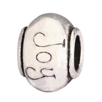 20pcs Joy Beads Large Hole Happiness Round Loose Beads (4.5mm Hole) Antique Silver Metal Spacer for DIY Craft Jewelry Making MEC-C10 - size: Joy Bead